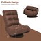 5-Position Folding Floor Gaming Chair with 360 Degrees Swivel Base Suitable for Any Room
